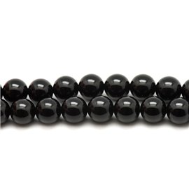 4st - Stenen Kralen - Zwarte Onyx Ballen 12mm 4558550019172