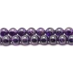 10pc - Perles de Pierre - Améthyste Boules 6mm - 4558550019219 