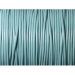 5 Mètres - Cordon de Coton Ciré 1.5mm Bleu Turquoise   4558550019325 