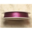 Bobine 70 mètres - Fil Métal Câblé 0.38mm Rose Fuchsia Magenta - 4558550019431 