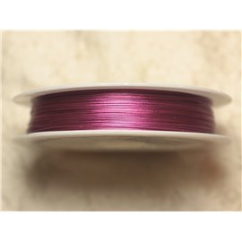 Bobina 70 metri - Filo metallico cablato 0,38 mm Rosa fucsia Magenta - 4558550019431 
