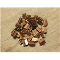 10pc - Embouts Cuir et Tissus métal Cuivre 10x6mm   4558550019479