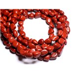 10pc - Perles de Pierre - Jaspe Rouge Nuggets 6-9mm - 4558550019677 