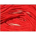 Echeveau 19m env - Fil Elastique Tissu 1mm Rouge vif  4558550019882 