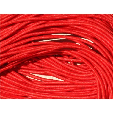 Echeveau 19m env - Fil Elastique Tissu 1mm Rouge vif  4558550019882 