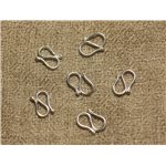 1pc - Fermoir Argent 925 Forme S 9x6mm - 4558550020321 1pc - Fermoir Argent 925 Forme S 9x6mm - 4558550020321