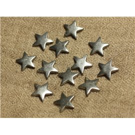 2pc - 316L Steel Pendant Bead - Star 13mm - 4558550021359 