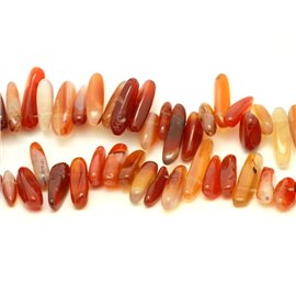 10pc - Stone Beads - Seed Beads Chips Cornaline Sticks 10-22mm - 4558550021441