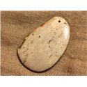 Pendentif Pierre semi précieuse Corail Fossile 55mm n°1  4558550021762 