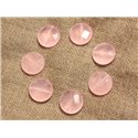 2pc - Perles de Pierre - Jade Palets Facettés 14mm Rose clair -  4558550021601 