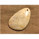 Pendentif Pierre semi précieuse Corail Fossile 55mm n°3  4558550021892 