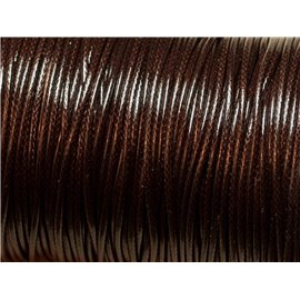 5 metri - Cordino in cotone cerato 1,5 mm Marrone Caffè Marrone 4558550021694 