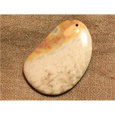 Pendentif Pierre semi précieuse Corail Fossile 55mm n°9  4558550021137 