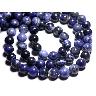 4pc - Perles de Pierre - Sodalite Boules 10mm   4558550021854 