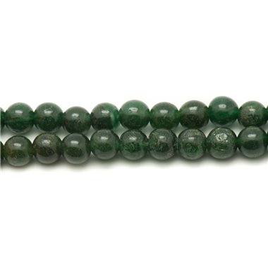 10pc - Perles de Pierre - Jade vert foncé boules 8mm   4558550032935