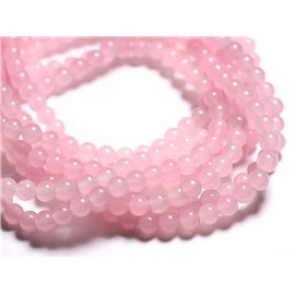 20pc - Stone Beads - Jade Balls 6mm Light Pink - 4558550022110 