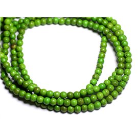 40pz - Palline di perline turchesi sintetiche 4mm Verde 4558550022349