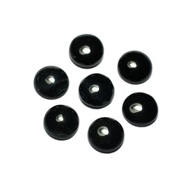 1pc - Semi-precious stone cabochon - Round Falcon Eye 15mm 4558550022530 