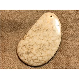 Colgante de piedra semipreciosa Fossil Coral 55mm n ° 10 4558550024282 