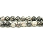 2pc - Perles de Pierre - Jaspe Zèbre Boules 14mm   4558550022820