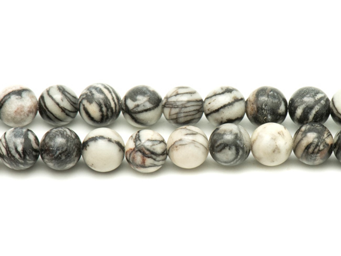 2pc - Perles de Pierre - Jaspe Zèbre Boules 14mm   4558550022820