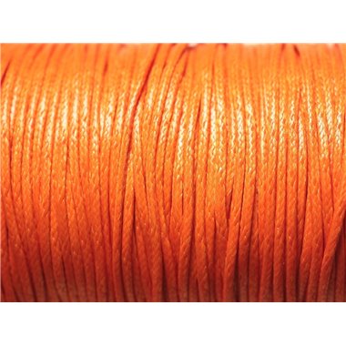 5 Mètres - Cordon de Coton Ciré 1.5mm Orange   4558550023148 
