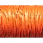 5 Mètres - Cordon de Coton Ciré 1.5mm Orange   4558550023148 