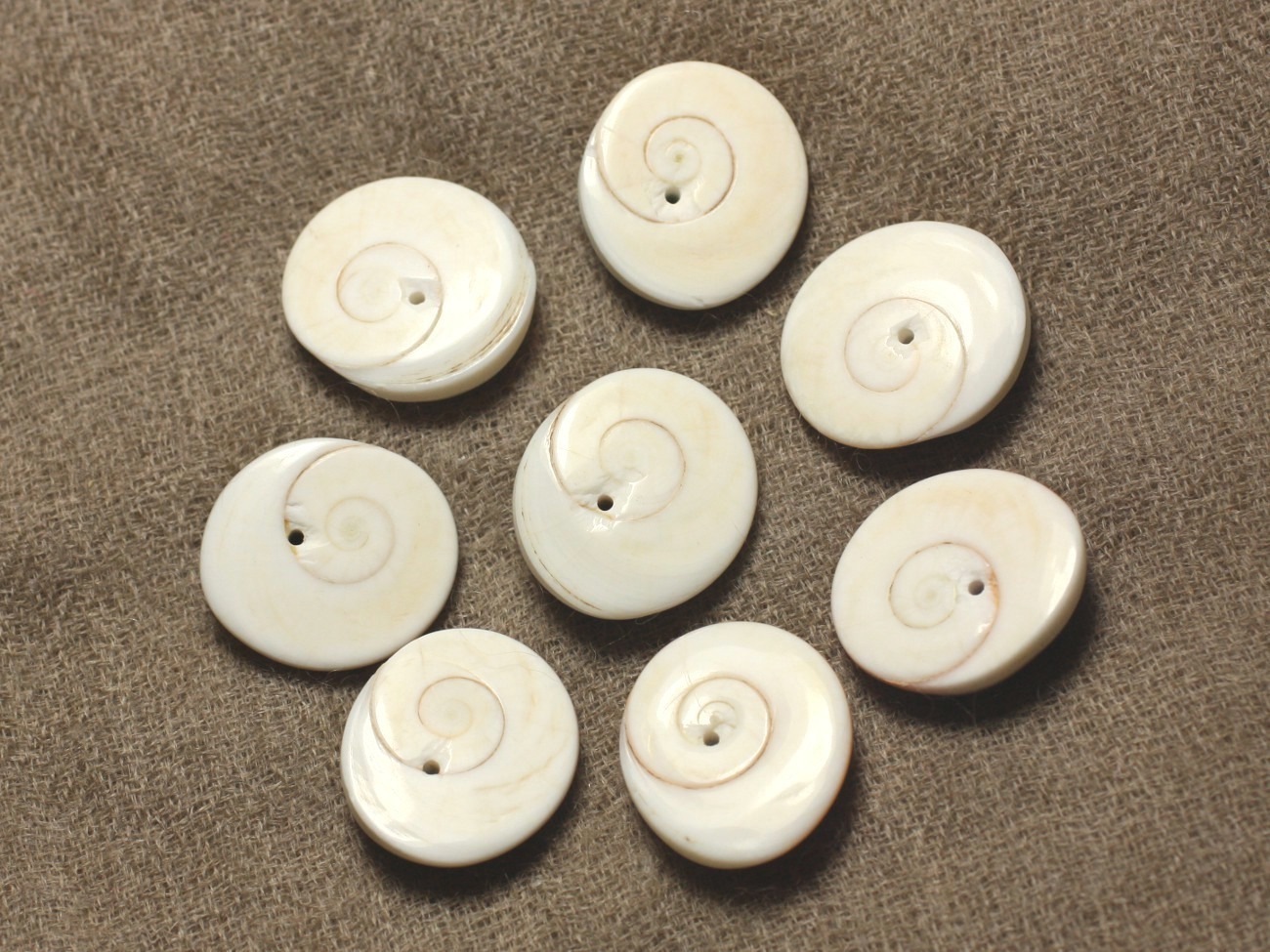 4pc - Perles Oeil de Shiva - Sainte Lucie Ovale 17-19mm   4558550023322