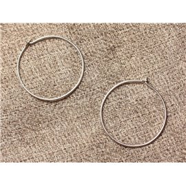 Anelli a cerchio 925 Orecchini in argento 22 mm - 1 paio 4558550023346