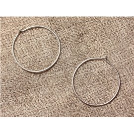 Hoop Rings 925 Zilver Oorbellen 22mm - 1 paar 4558550023346