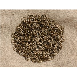 200 Stück - Offene Ringe Metall Bronze 7 x 0,7 mm 4558550023391
