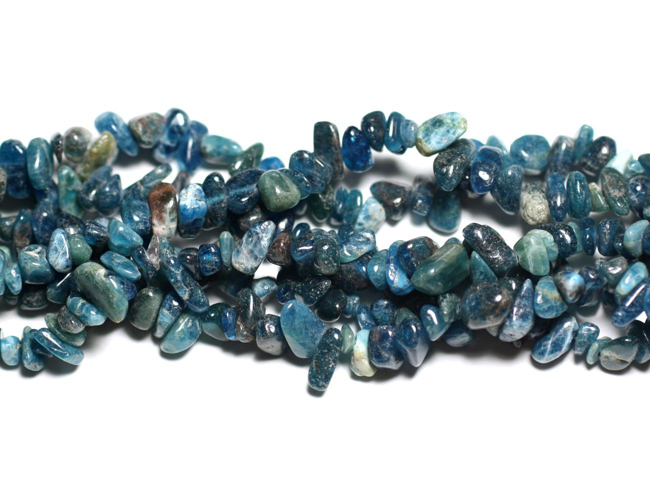 40pc - Perles de Pierre - Rocailles Chips Apatite 5-12mm   4558550023520
