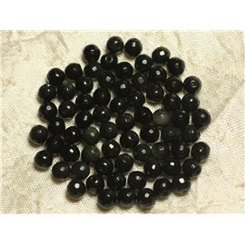 10pc - Cuentas de piedra - Obsidiana arcoíris facetada 6 mm 4558550023803