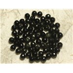 10pc - Perles de Pierre - Obsidienne Arc en Ciel Facettée 6mm   4558550023803