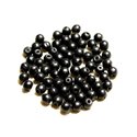 40pc - Perles Turquoise Synthèse Boules 6mm Noir   4558550023896