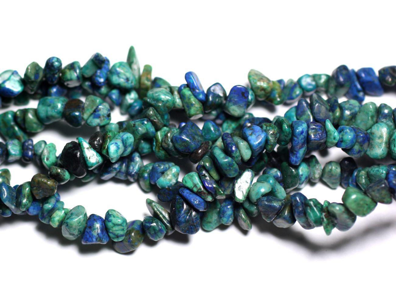 40pc - Perles Rocailles Chips de Pierre - Chrysocolle 5-10mm   4558550023933 