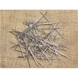 50 stuks - Stengels met platte kop 316L chirurgisch stalen nagels 45x0,5 mm - 4558550023964