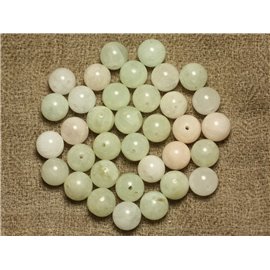 2pc - Cuentas de piedra - Bolas de morganita de aguamarina y berilo 8 mm 4558550023988 