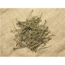 100pc - Borchie per occhielli in metallo color bronzo di qualità - 35 x 3 x 0,7 mm 4558550024091