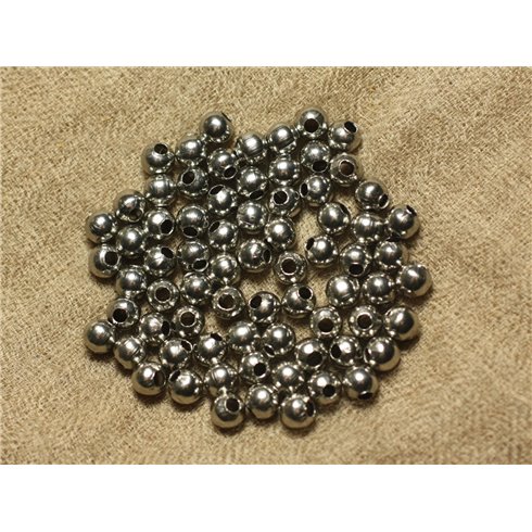 40pc - Perles Acier Boules 6mm   4558550024275 