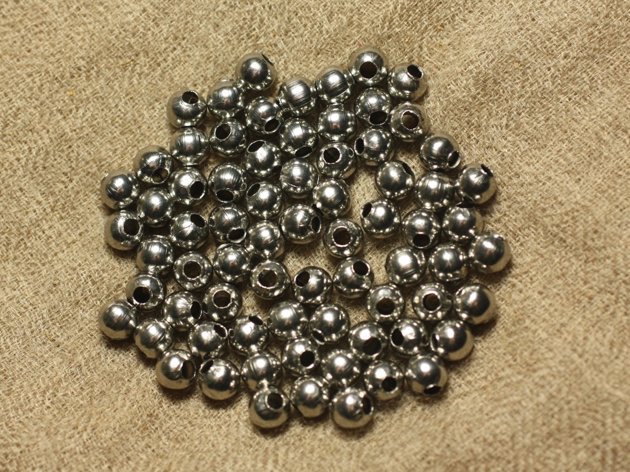 40pc - Perles Acier Boules 6mm   4558550024275 