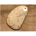 Pendentif Pierre semi précieuse Corail Fossile 55mm n°11  4558550022806 