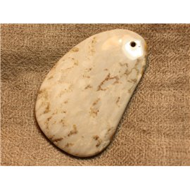 Pendente in pietra semipreziosa Corallo fossile 55mm n ° 11 4558550022806 