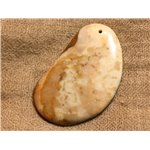 Pendentif Pierre semi précieuse Corail Fossile 55mm n°12  4558550024640 