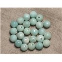 2pc - Perles de Pierre Perçage 2.5mm - Amazonite Boules Facettées 10mm  4558550024879