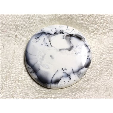 Cabochon Pierre - Agate Dendritique Rond 52mm N1 -  4558550025036 