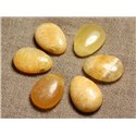 Pendentif Pierre semi précieuse - Calcite Goutte 25mm Jaune Orange Safran - 4558550025081