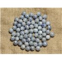 10pc - Perles de Pierre - Jaspe Bleue Boules 6mm   4558550025210