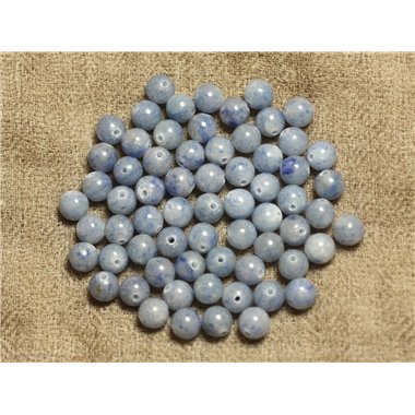 10pc - Perles de Pierre - Jaspe Bleue Boules 6mm   4558550025210