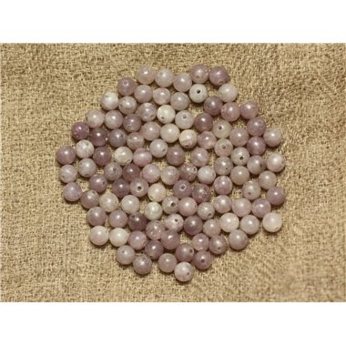 20pc - Perles de Pierre - Jaspe Mauve 4mm   4558550025357